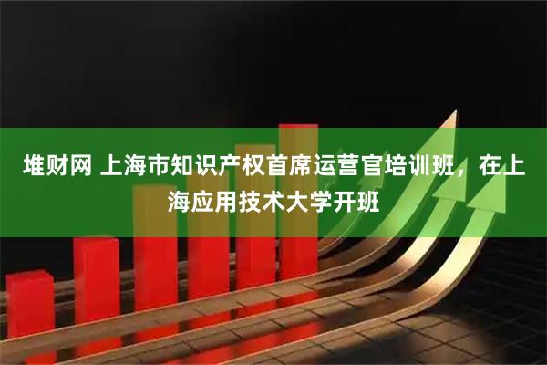 堆财网 上海市知识产权首席运营官培训班，在上海应用技术大学开班